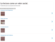 Tablet Screenshot of elvaloredelalectura.blogspot.com