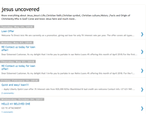 Tablet Screenshot of jesus-uncovered.blogspot.com