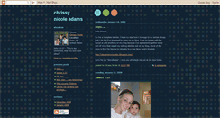 Desktop Screenshot of chrissynicoleadams.blogspot.com