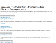 Tablet Screenshot of freedegree.blogspot.com