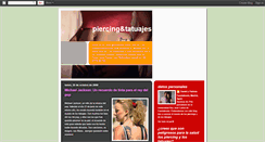 Desktop Screenshot of piercingandtatuajes.blogspot.com