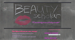 Desktop Screenshot of beautyscholar.blogspot.com