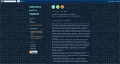 Desktop Screenshot of hablamosjuntos.blogspot.com