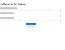 Tablet Screenshot of hablamosjuntos.blogspot.com