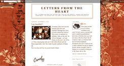 Desktop Screenshot of carolslettersfromtheheart.blogspot.com