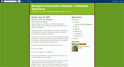 Desktop Screenshot of biologicalconservation.blogspot.com