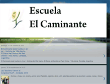 Tablet Screenshot of escuelaelcaminante.blogspot.com