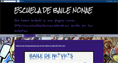 Desktop Screenshot of escueladebailenonae.blogspot.com