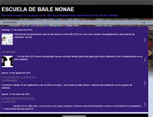 Tablet Screenshot of escueladebailenonae.blogspot.com