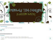 Tablet Screenshot of monkeytoedesigns.blogspot.com