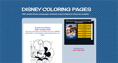 Desktop Screenshot of colouringdisney.blogspot.com