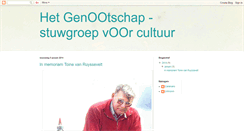 Desktop Screenshot of hetgenootschap-stuwgroepvoorcultuur.blogspot.com