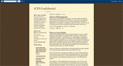 Desktop Screenshot of jcpsconfidential.blogspot.com