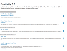Tablet Screenshot of creativity2dot0.blogspot.com