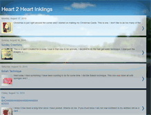 Tablet Screenshot of heart2heartinklings.blogspot.com
