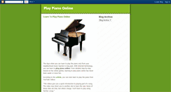 Desktop Screenshot of playpianoonline.blogspot.com