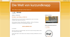 Desktop Screenshot of kurzundknap.blogspot.com