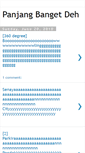 Mobile Screenshot of panjangbangetdeh.blogspot.com