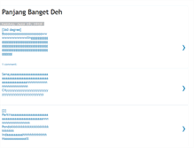 Tablet Screenshot of panjangbangetdeh.blogspot.com