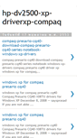 Mobile Screenshot of hp-dv2500-xp-driverxp-compaq.blogspot.com