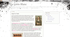 Desktop Screenshot of lelivreblanc.blogspot.com