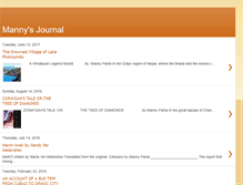 Tablet Screenshot of mannypsjournal.blogspot.com