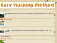 Tablet Screenshot of easyhackingmethod.blogspot.com