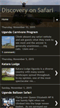 Mobile Screenshot of discoveryonsafari.blogspot.com