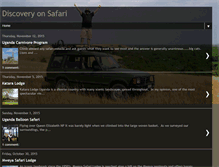 Tablet Screenshot of discoveryonsafari.blogspot.com