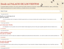 Tablet Screenshot of desdemipalaciodelosvientos.blogspot.com
