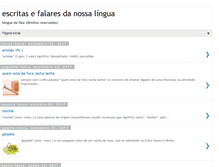 Tablet Screenshot of falaresdanossalingua.blogspot.com