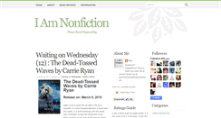Desktop Screenshot of iamnonfictionreviews.blogspot.com