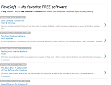 Tablet Screenshot of favesoft.blogspot.com