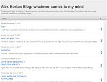 Tablet Screenshot of alexhortonblog.blogspot.com
