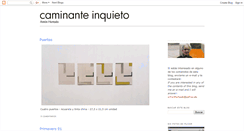 Desktop Screenshot of caminanteinquieto.blogspot.com