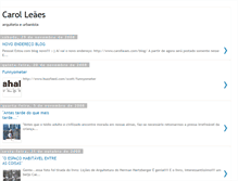Tablet Screenshot of carolinaleaes.blogspot.com