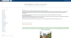 Desktop Screenshot of info-pria.blogspot.com