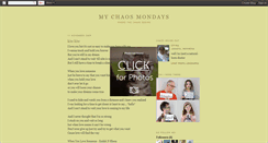 Desktop Screenshot of mychaosmondays.blogspot.com