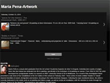 Tablet Screenshot of mariapena-artwork.blogspot.com