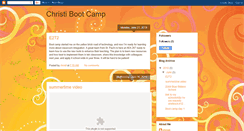 Desktop Screenshot of christibootcamp.blogspot.com