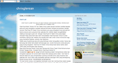 Desktop Screenshot of chrisglerean.blogspot.com