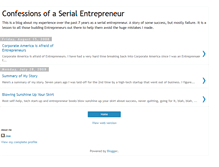 Tablet Screenshot of confessionsserialentrepreneur.blogspot.com