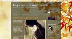 Desktop Screenshot of loqueocurresesloqueconviene.blogspot.com