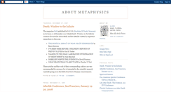 Desktop Screenshot of aboutmetaphysics.blogspot.com