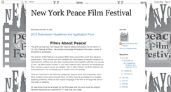 Desktop Screenshot of newyorkpeacefilmfestival.blogspot.com