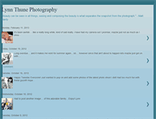 Tablet Screenshot of lynnthunephotography.blogspot.com