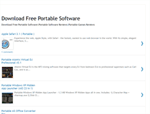 Tablet Screenshot of downloadfreeportablesoftware.blogspot.com
