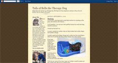 Desktop Screenshot of bellathetherapydog.blogspot.com