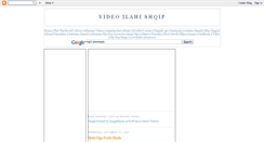 Desktop Screenshot of ilahishqipvideo.blogspot.com