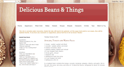 Desktop Screenshot of deliciousbeansandthings.blogspot.com